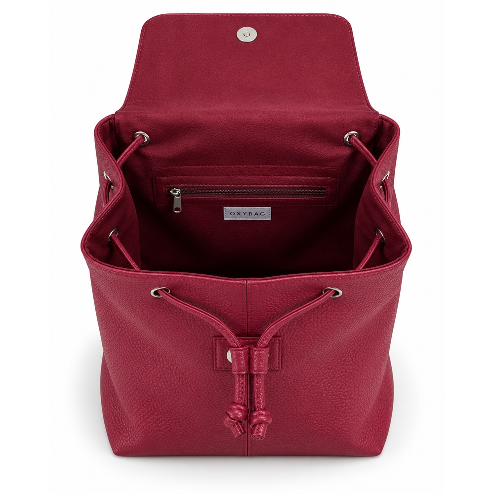 Dámský batoh LUXY Leather Bordeaux